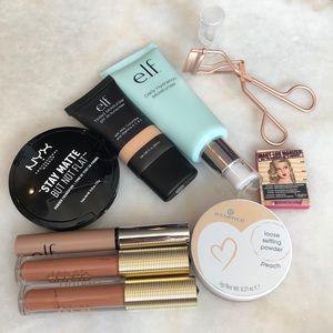 theBalm, e.l.f., NYX, essence, Tweezerman, Dahab